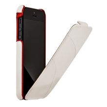 Кожаный чехол Hoco для iPhone 5 белый красный