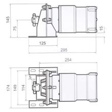 Lewmar Привод с цепью Lewmar Integra 89300111 12 В 295 x 174 x 145 мм