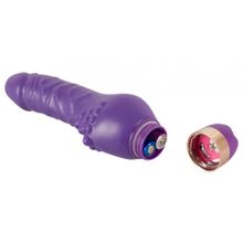 Фиолетовый вибратор Minivibrator с шипиками - 16 см. (238957)