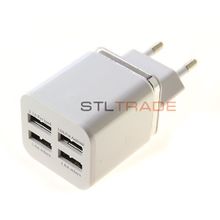 СЗУ c 4 USB Nokoko 5.1A в тех уп белое