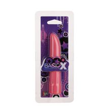 Dream Toys Классический розовый вибратор со скошенным кончиком BASICX MULTISPEED VIBRATOR - 13 см. (розовый)