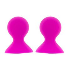 Ярко-розовые помпы для сосков LIT-UP NIPPLE SUCKERS LARGE PINK Розовый