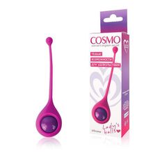 Ярко-розовый вагинальный шарик со смещенным центром тяжести Cosmo ярко-розовый