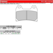 FERODO Тормозные колодки FERODO FDB2042P