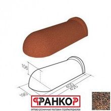 Конек полукруглый 190 Gerard (Teak 121), L полезная=405мм