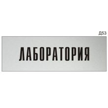 Информационная табличка «Лаборатория» на дверь прямоугольная Д53 (300х100 мм)