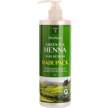 Deoproce Green Tea Henna Pure Refresh Hair Pack 1 л