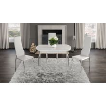 Стол обеденный раздвижной со стеклом Рио