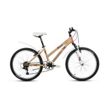 Подростковый горный (MTB) велосипед FORWARD Iris 24 1.0 песочный матовый 13" рама (2018)