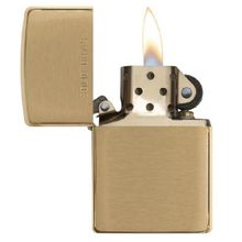 Зажигалка золотистая матовая Zippo с покрытием Brushed Brass