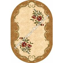 Турецкий ковер Карвинг 6050 beige овал, 2.5 x 5