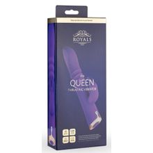 EDC Фиолетовый вибратор-кролик The Queen Thrusting Vibrator - 29 см. (фиолетовый)