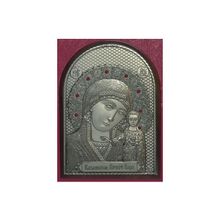 Икона Богородицы "Казанская", Ю (серебро 960*) в рамке Классика со вставками