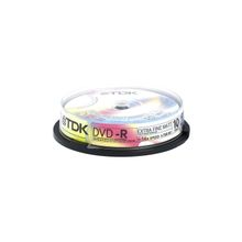Диск DVD-R 8cm 1,4Gb 2x Cake Box Printable (10шт) TDK
