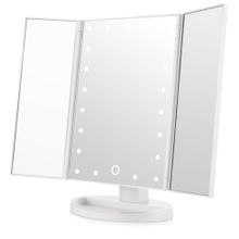 Зеркало косметическое с увеличением и подсветкой трехстворчатое Superstar Magnifying Mirror