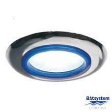 Batsystem Светильник врезной светодиодный Batsystem Lots 9008Cbl&#229;S 8 - 30 В 2 Вт серебряный с синим кольцом
