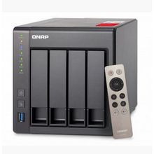 cетевой накопитель qnap ts-451+-8g 4 отсека для hdd, hdmi-порт. intel celeron j1900 2,0 ГГц, 8ГБ.