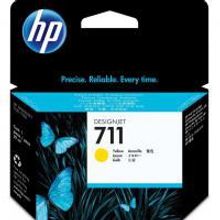 HP 711, CZ132A картридж желтый