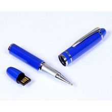 Оригинальная синяя флешка ручка