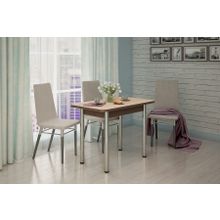 МЛК Стол обеденный 800x590 Сахара белая (опора брифинг) ID - 304413