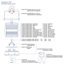 DHR Круговой огонь экранированный DHR DHR55N 55.06.01.80 12 24 В 25 Вт 180° белый для судов до 50 м