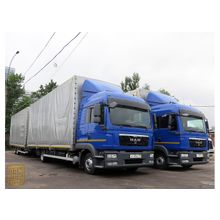 Автопоезд 120м3 борт-тент, общая г п 11т, MAN TGL 8.220BL + прицеп, 2 спальника, 2011 г.в. 