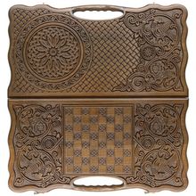 Нарды резные "Армянский узор 6" с ручкой 60