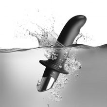 Черный вибромассажер простаты Falex - 18,4 см. (238223)