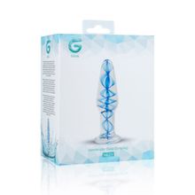 Прозрачная стеклянная пробка Glass Buttplug No.23 - 10,5 см. (238272)