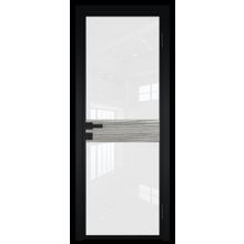  Двери ProfilDoors Модель 6AG Стекло Белый триплекс Цвет профиля Черный
