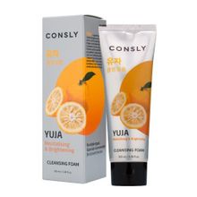 Пенка для умывания кремовая витаминизирующая с экстрактом юдзу Consly Yuja Revitalizing Creamy Cleansing Foam 100мл