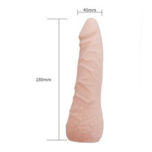 Bior toys Реалистичная телесная насадка на пенис - 18 см. (телесный)