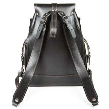 Кожаный рюкзак Патриот чёрный