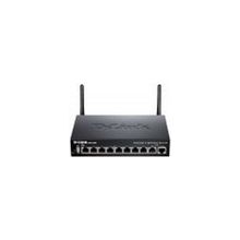 Межсетевой экран D-Link DSR-250N 802.11n, с поддержкой VPN, 1xWAN, 8x10 100 1000Base-TX