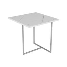 Слайн Стол журнальный Калифорния Бекко белый мрамор