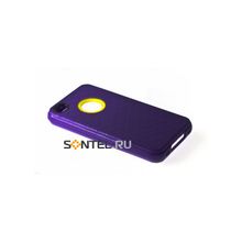Силиконовая накладка для iPhone 4 4S вид №2 purple