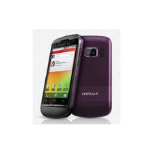 мобильный телефон Alcatel OT918D (Фиолетовый) с 2 SIM-картами ( Android )