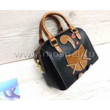 Сумка-саквояж Коричневая кошка