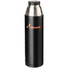 Тонар Термос (HS.TM-026) 1200ML черный (дополн.пласт.чашка) TONAR