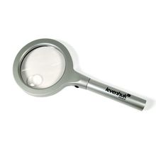 Лупа Levenhuk Zeno 600, 2,5x 5x, 90 21 мм, 12 LED, металл