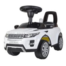 Chilok BO Машина Каталка RANGE ROVER (муз.панель, спинка-толкатель) 3-6 лет, Белый