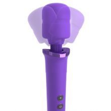 Фиолетовый вибромассажер Rechargeable Power Wand (171235)