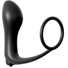 Pipedream Анальная пробка с вибрацией с эрекционным кольцом Ass-Gasm Cockring Vibrating Plug