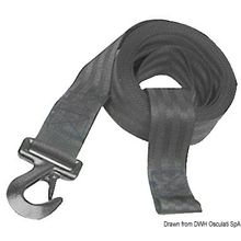 Osculati 6 m nylon winch strap+shackle, 02.090.01