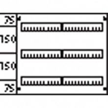 Пластрон глухой 2ряда 3 рейки -150 |  код. AG 223 |  ABB