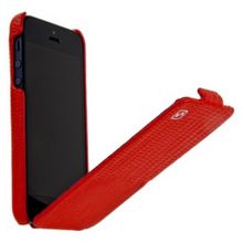 Кожаный чехол Hoco для iPhone 5 красный