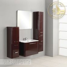 Шкаф-пенал Акватон Валенсия низкий L гранат