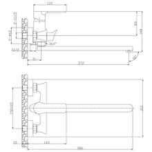 Смеситель Rossinka RS35-32PC для ванны умывальника