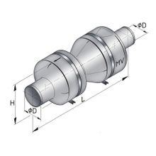 Vetus Глушитель пластиковый Vetus MV125 320 x 910 мм под шланг 125 мм