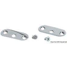 Osculati Handrail kit 2 plates + 2 screws, 41.907.00